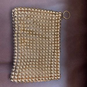 Whiting & Davis Antique Vintage Gold Mesh Bag.